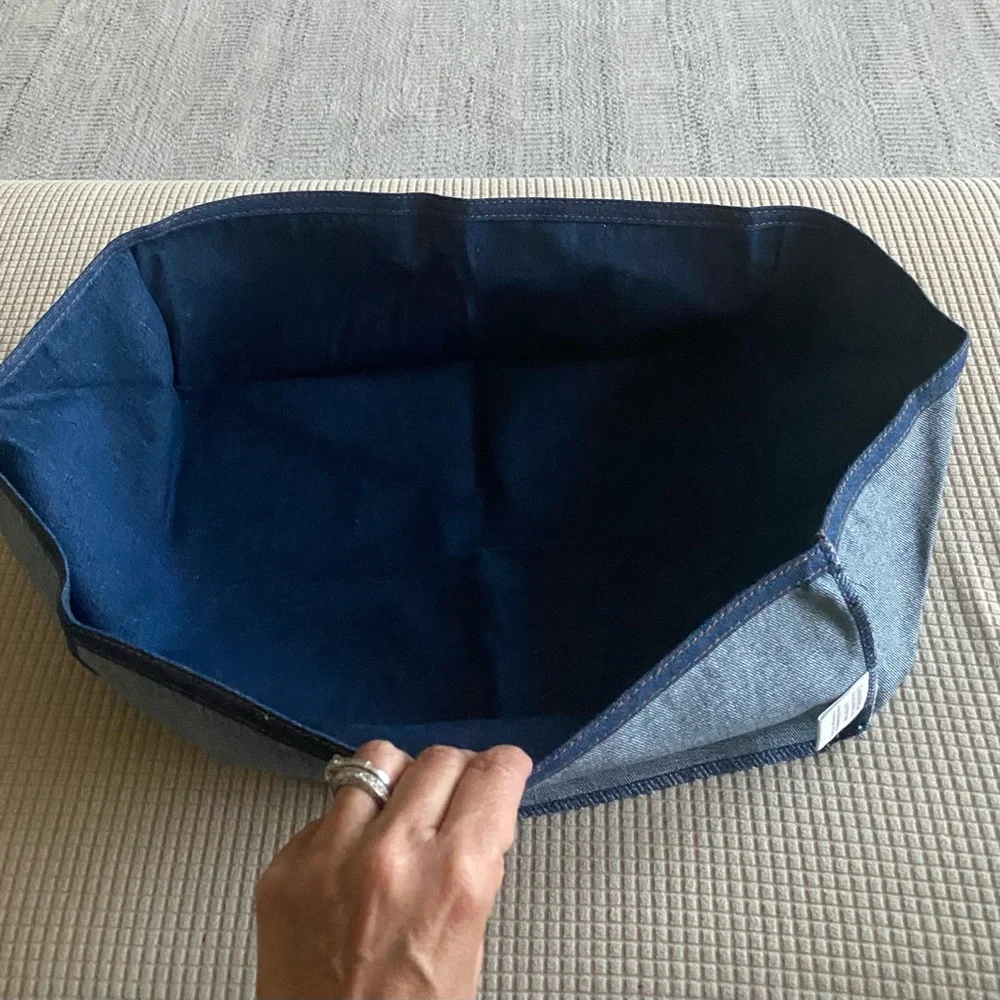 Longaberger Denim Letter Tray Liner - Blue